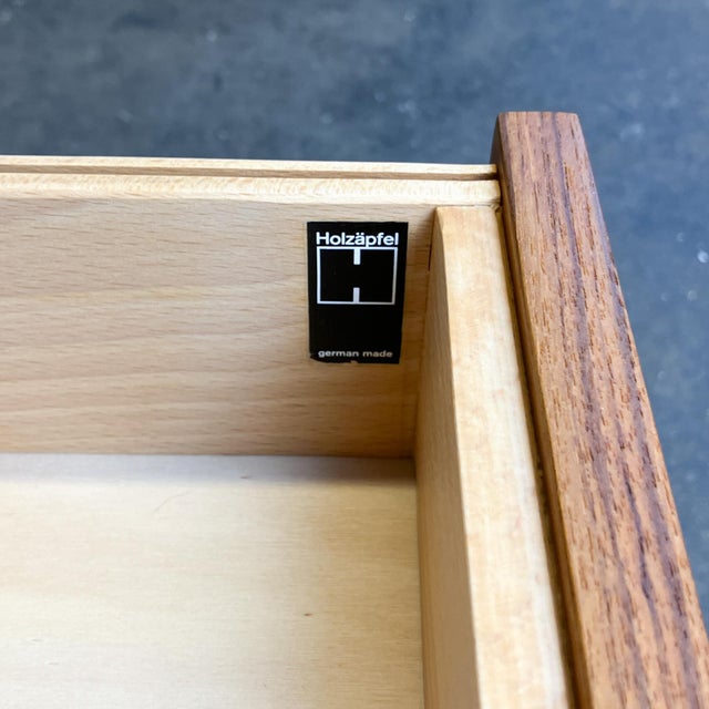 Vintage Desk in Teak with Steel Tubing by Herbert Hirche for Holzäpfel, 1960s For Sale - Image 14 of 17