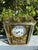 Antique French Art Deco Crystal Regulator Mantel Clock With Curved Glass For Sale - Image 12 of 12