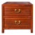 Oriental Brown Stain 2 Drawers End Table Nightstand Cabinet For Sale