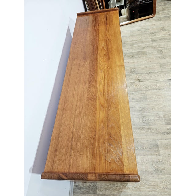 Brown Danish Modern Teak Chest of Drawers from Dyrlund, 1980s For Sale - Image 8 of 18