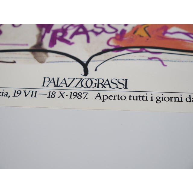 Palazzo Grassi Venice Art Poster & Drawing by Jean Tinguely, 1987, Set of 2 For Sale - Image 4 of 8