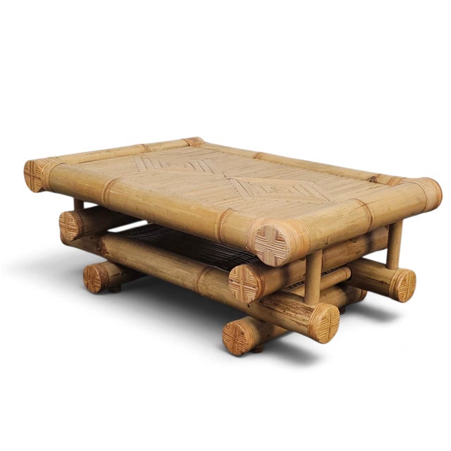 1970s–1980s Monumental Bamboo Living Room Suite, Vivai Del Sud and Budji Layug Style For Sale - Image 9 of 18