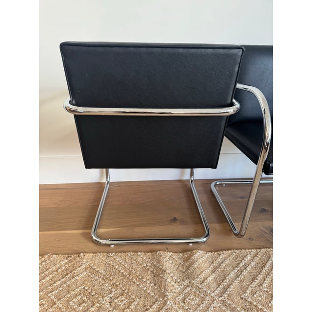 Vintage Mies Van Der Rohe Tubular Brno Chairs by Gordon International For Sale In Los Angeles - Image 6 of 7