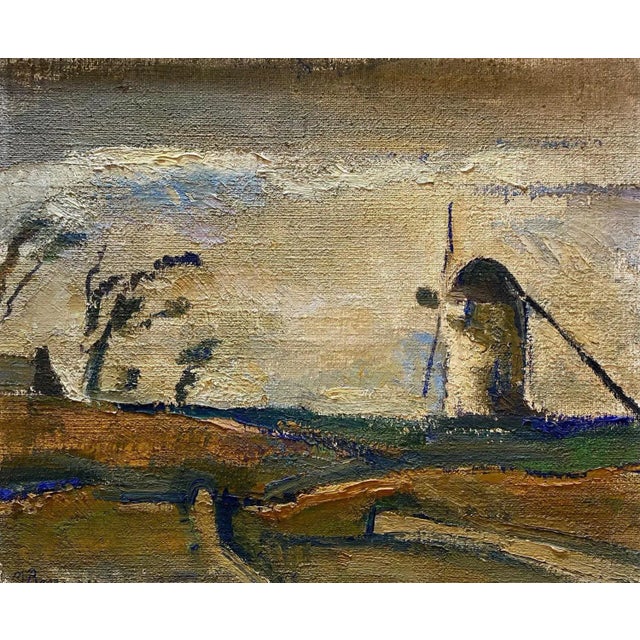 Maurice Barraud, Mill in the Dunes, Oil on Canvas, 1914 For Sale - Image 9 of 9