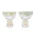 Mid-Century Modern 1950s Mid-Century Modern Iridescent Optic Martini Cocktail Glasses - Set of 2 For Sale - Image 3 of 5