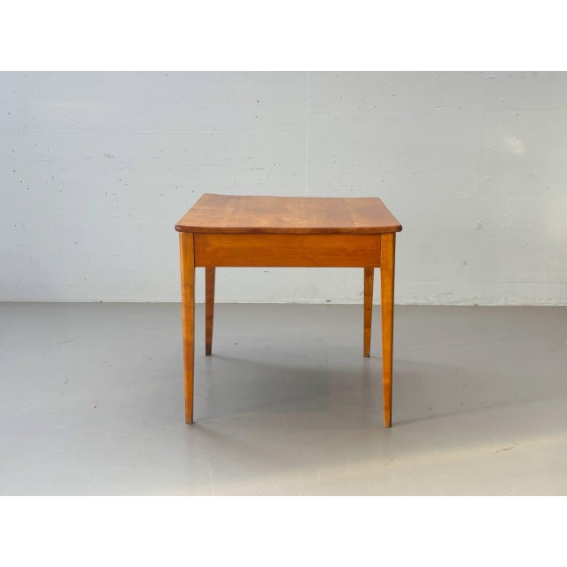 Biedermeier Table in Cherry Wood with Drawer, 1800s For Sale - Image 12 of 18