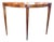 Flame Mahogany Demi-Lune Accent Table For Sale