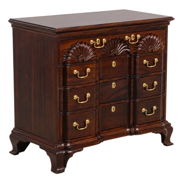 Stickley Colonial Williamsburg Mahogany Block Front Chest For Sale