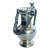 Vintage Swiss Guggisberg Lugano Acorn Pewter Pitcher/Jug/Tankard With Handmade Chain Handle on Fish Loops For Sale