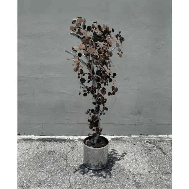Mid 20th Century Vintage Brutalist Abstract Raindrop Tree After Curtis Jere For Sale - Image 5 of 8