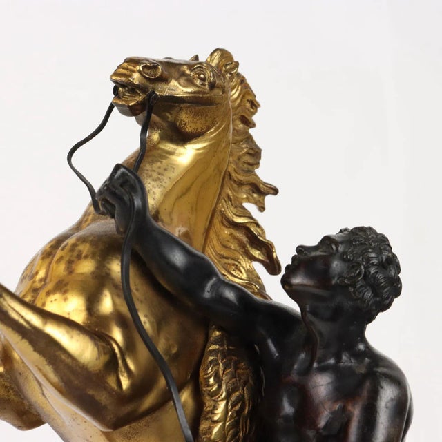 Antique Sculpture Tamer with Horse by G. Coustou, France, 19th Century For Sale - Image 3 of 9
