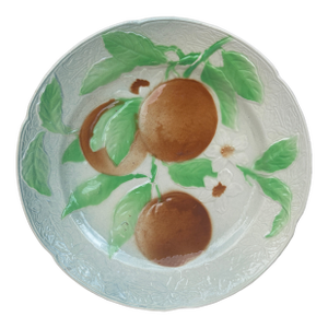 Majolica Oranges Plate Keller & Guerin Saint Clement
