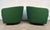 Mid 20th Century Pair of Vintage Green Barrel Back Swivel Lounge Chairs For Sale - Image 5 of 11