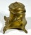Art Nouveau Art Nouveau Jennings Bros. Ormolu Inkwell with Milk Glass Insert For Sale - Image 3 of 10