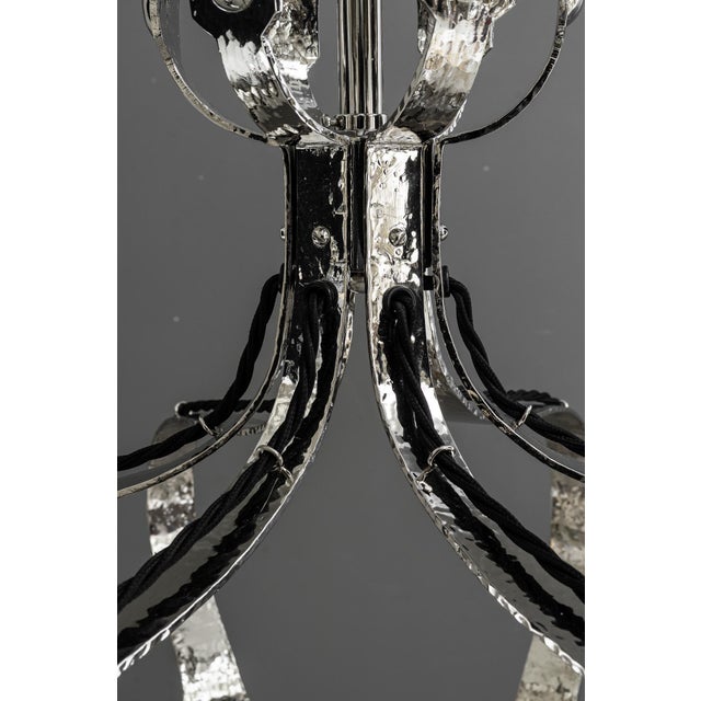 Hammered Jugendstil Copper Chandelier, 1908 For Sale - Image 13 of 18