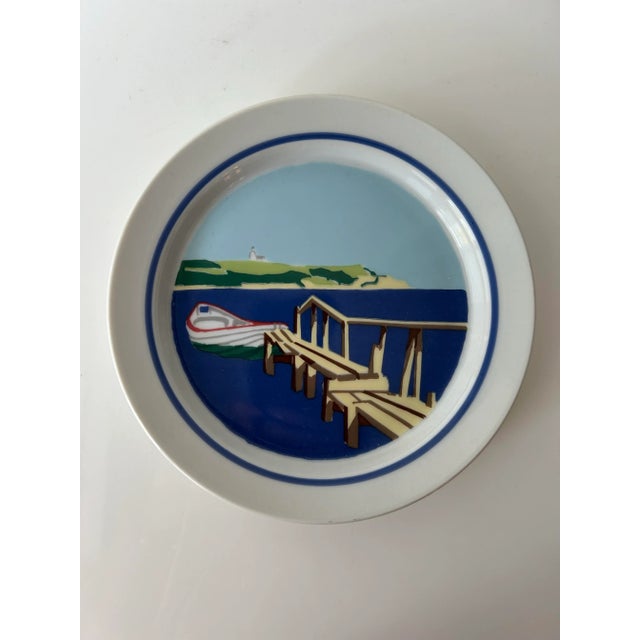 Royal Copenhagan Late 20th Century Coastal Wall Plates by Royal Copenhagen Set of 3- Made in Denmark For Sale - Image 4 of 9