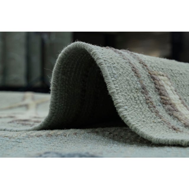 Gray Kilim Oriental Handmade Flatweave 10'6" x 14'5" #17903 For Sale - Image 8 of 8