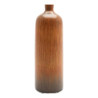 Orange Vase by Carl-Harry Stålhane for Rörstrand, 1950s For Sale