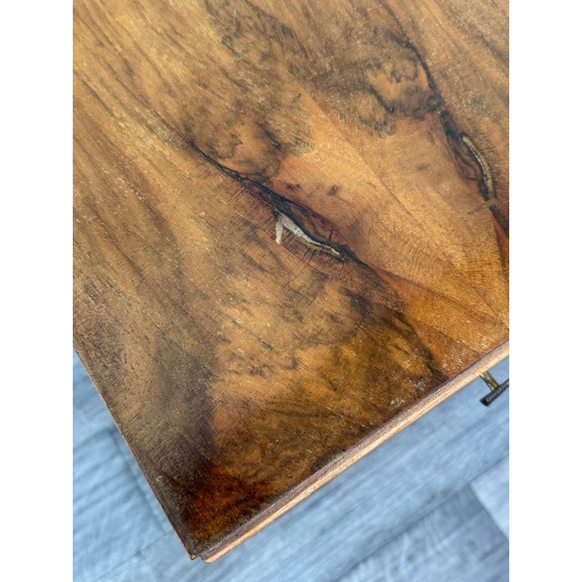 Vintage Italian Console Table in Walnut Burl, 1950s For Sale - Image 14 of 18