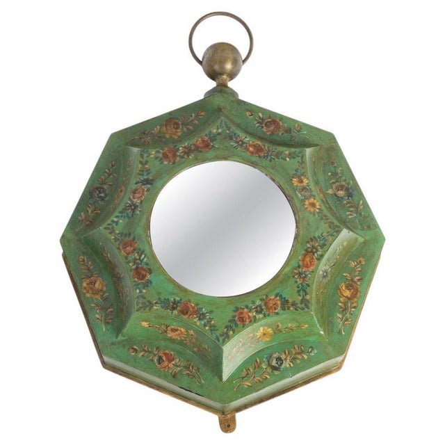 Napoleon III Wall Mirror in Painted Sheet Metal, 19th Century For Sale - Image 5 of 5