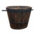 Large Vintage Wooden Fireplace Bucket For Sale
