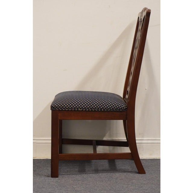 Wood Universal Furniture Solid Cherry Traditional Chippendale Style Dining Side Chair For Sale - Image 7 of 10