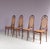 A beautiful set of four dining chairs, model “Long John,” manufactured by FMG in Poland in the 1950s. These elegant and...