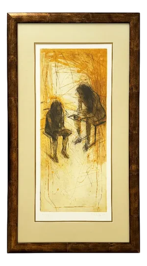 Christophe Hohler, Figures, 2000s, Lithograph, Framed