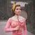 Tennis III by Dasha and Mari Pretty in pink, a model holds her tennis racket posing in pink. Limited edition print...