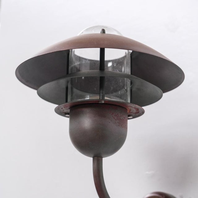 A copper wall light, that originally was used externally but equally would look amazing internally. denmark, c1990s....