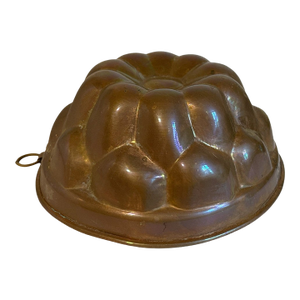Large Antique French Copper Jelly Pudding Aspic Mold Mould