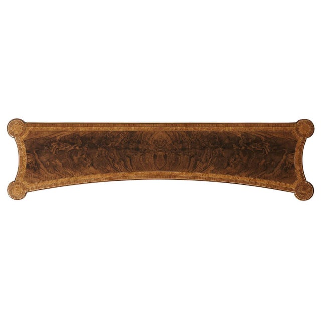 Brown Regency Concave Front Console For Sale - Image 8 of 8
