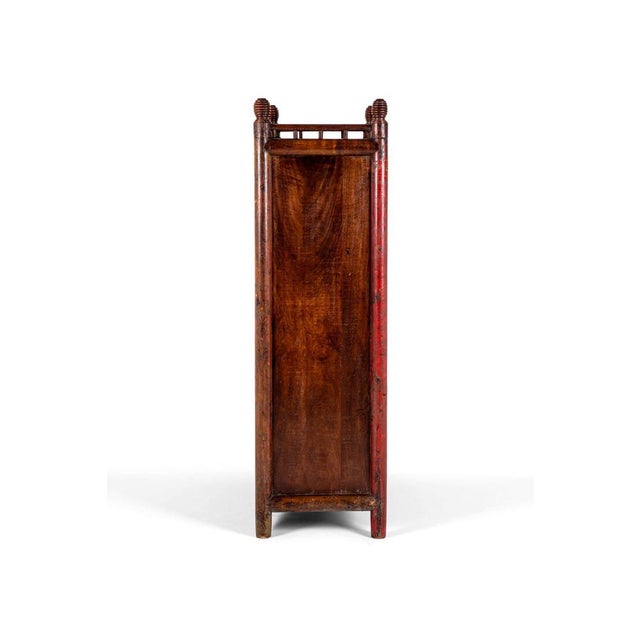 Storage Cabinet in Faux Bamboo and Teak For Sale - Image 6 of 14