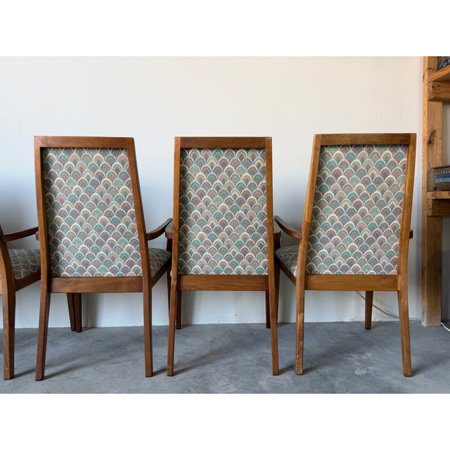 1970s Mid-Century Modern Dillingham Arm Dining Chairs – Set of 6 For Sale - Image 12 of 17