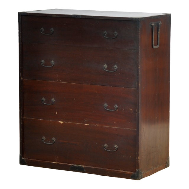 Japanese Tansu Chest of Drawers, 1890s For Sale