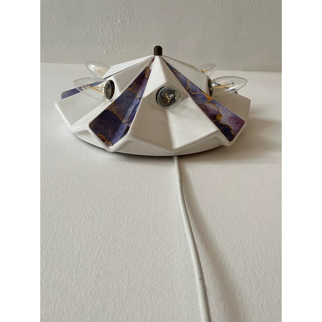 1970s Ceramic Pan Lamp from Scheurich, 1970s For Sale - Image 5 of 8