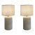 Vintage Italian Travertine Table or Floor Lamps - Set of 2 For Sale