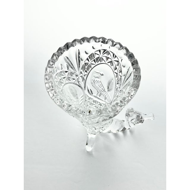 1990s Hofbauer “Byrdes” Crystal Dinnerware Serving Hostess & Decor Set - 5-Piece For Sale - Image 9 of 11