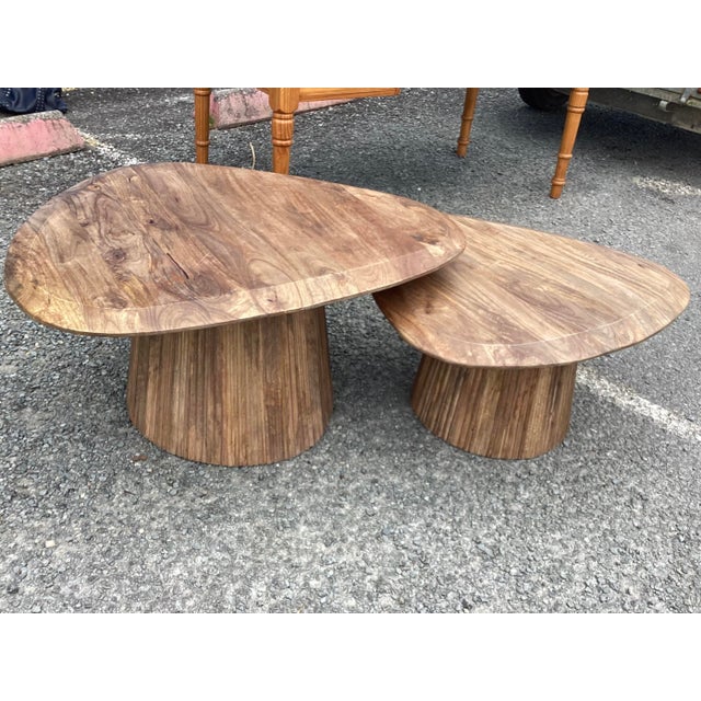Contemporary Mango Wood Coffee Tables For Sale - Image 10 of 11
