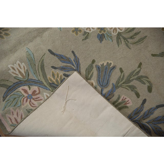 Vintage Chainstitch Rug - 3'11" X 5'9" For Sale In New York - Image 6 of 7