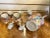 Ceramic Mid 20th Century Floral Chinese Mille Fleur Wine Set- 7 Pieces For Sale - Image 7 of 8