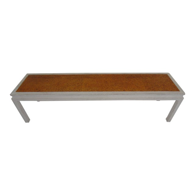 Mid-Century Modern Edward Wormley for Dunbar Coffee Table With Inset Cork Top For Sale