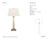 Visual Comfort Signature Wright Table Lamp in Gilded Iron and Glass with Linen Shade Designer: Visual Comfort Signature...