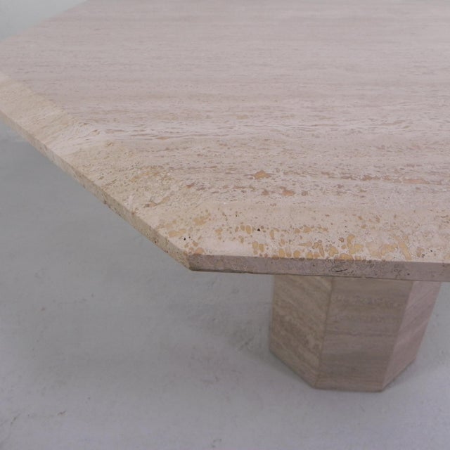 Mid-Century Travertine Dining Table, 1970s For Sale - Image 15 of 18