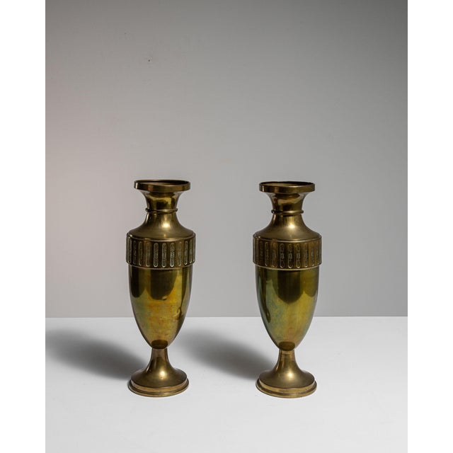 Early 20th Century France Brass Vase For Sale - Image 14 of 15