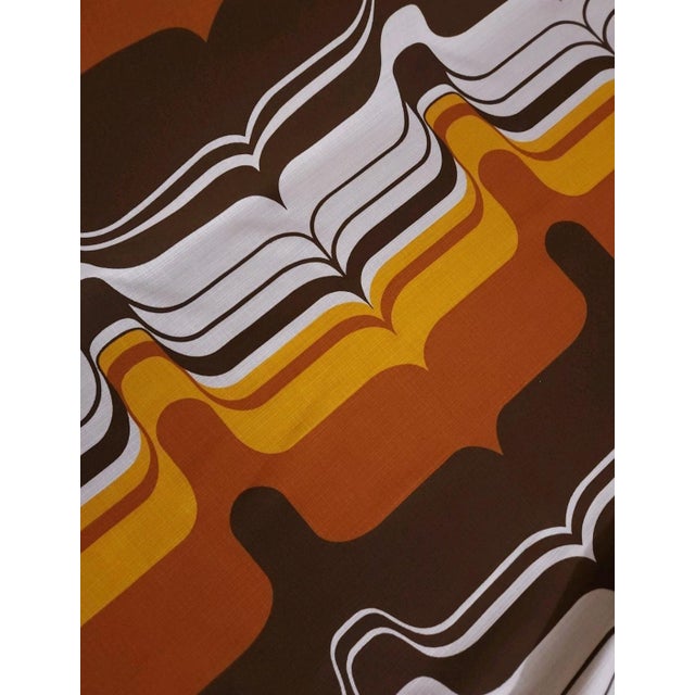 Mid-Century Modern German Fabric for Curtains, 1970s For Sale - Image 4 of 6