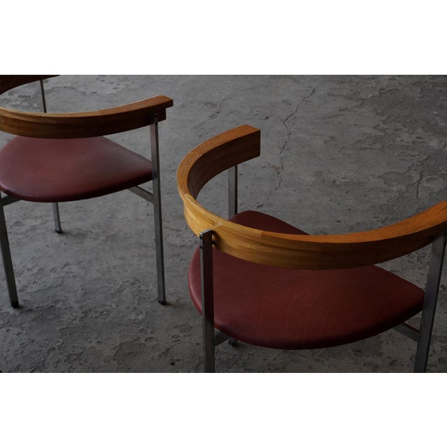 Metal PK11 Chairs by Poul Kjaerholm for E. Kold Christensen, Denmark, 1950s, Set of 6 For Sale - Image 7 of 11