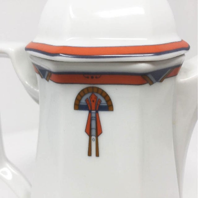 White Art Deco Coffee and Tea Set, 1930s, Set of 12 For Sale - Image 8 of 10