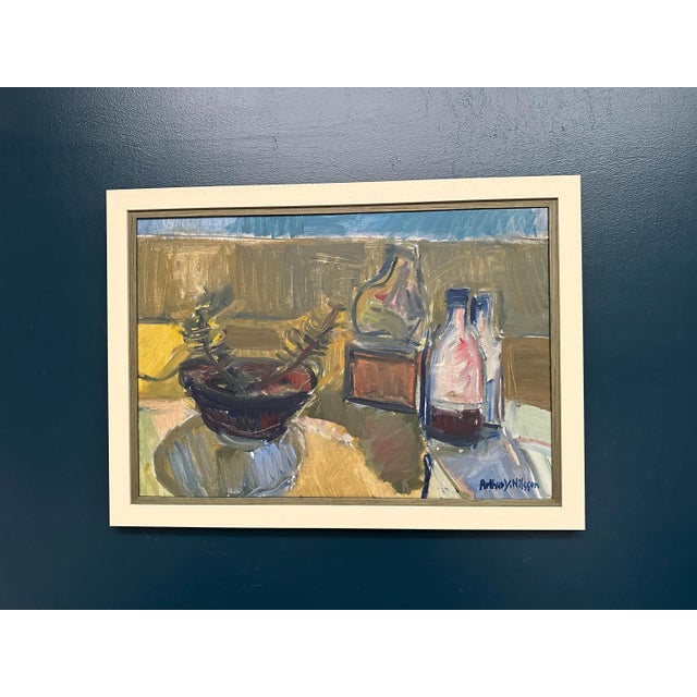 Y. Nilsson, Still Life, 1950s, Oil on Canvas, Framed For Sale - Image 15 of 18