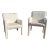 1980s Postmodern His and Hers Low Back Parsons Chairs - a Pair For Sale